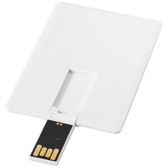 USB disk Slim ve tvaru karty, 4 GB, biela